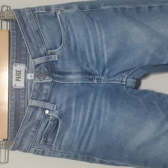 PAIGE JEANS Women's size 23 Size 00 Blue Jeans Skyline Skinny Crop - Picture 3 of 15